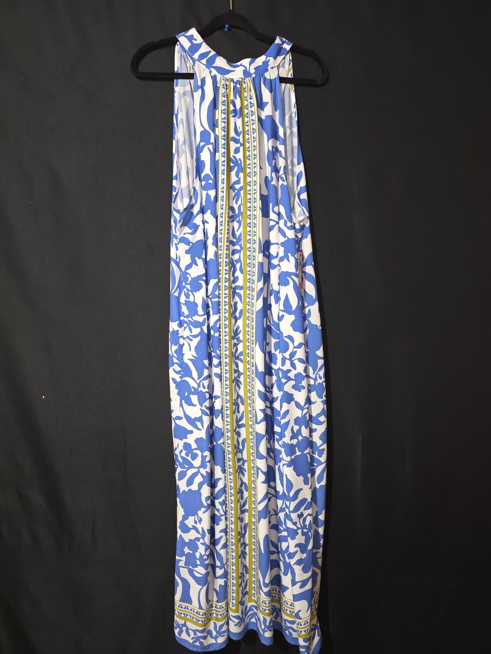 Vince Camuto Blue, White and Yellow Floral Dress